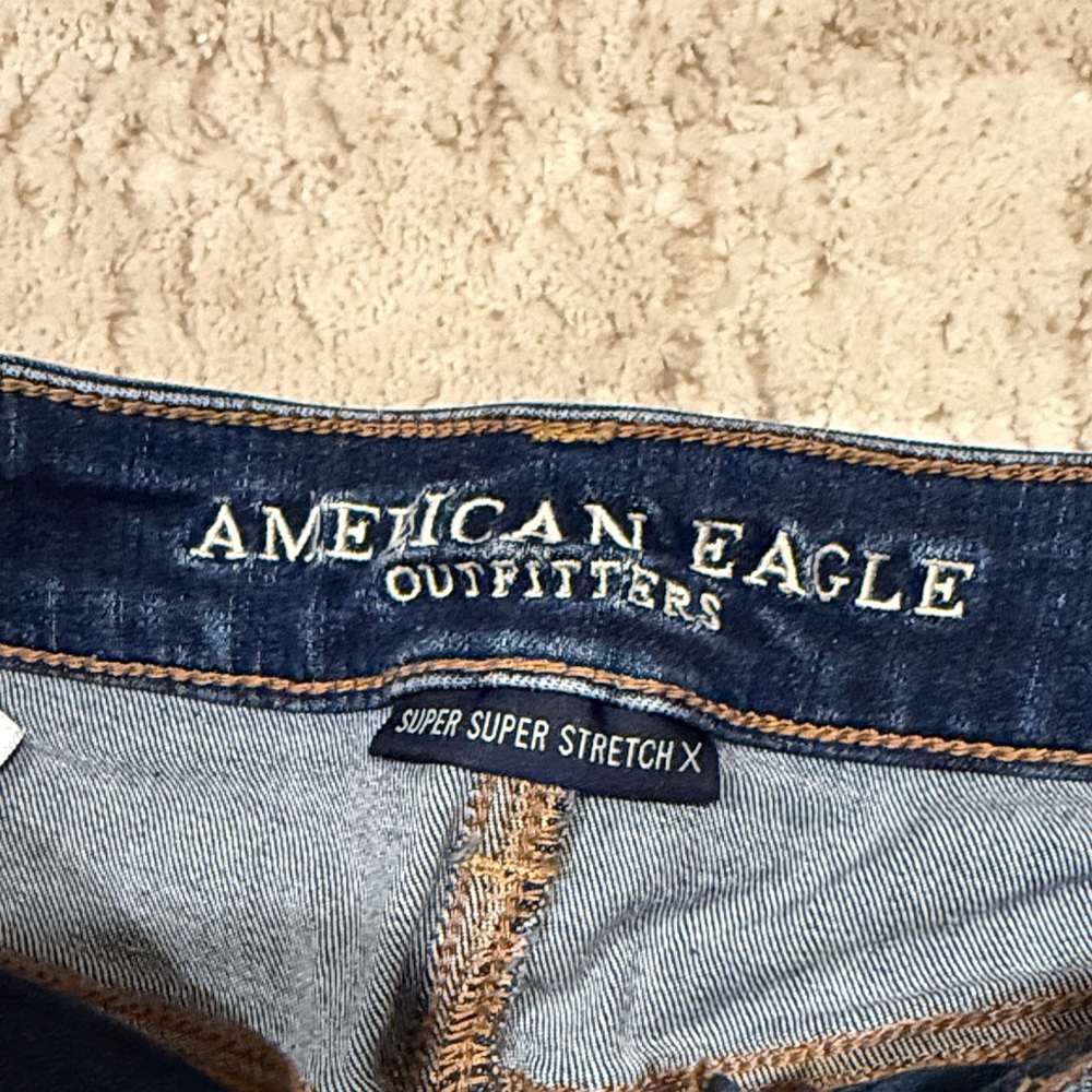 American Eagle Outfitters Distressed Blue Jean Shorts - Picture 2 of 4